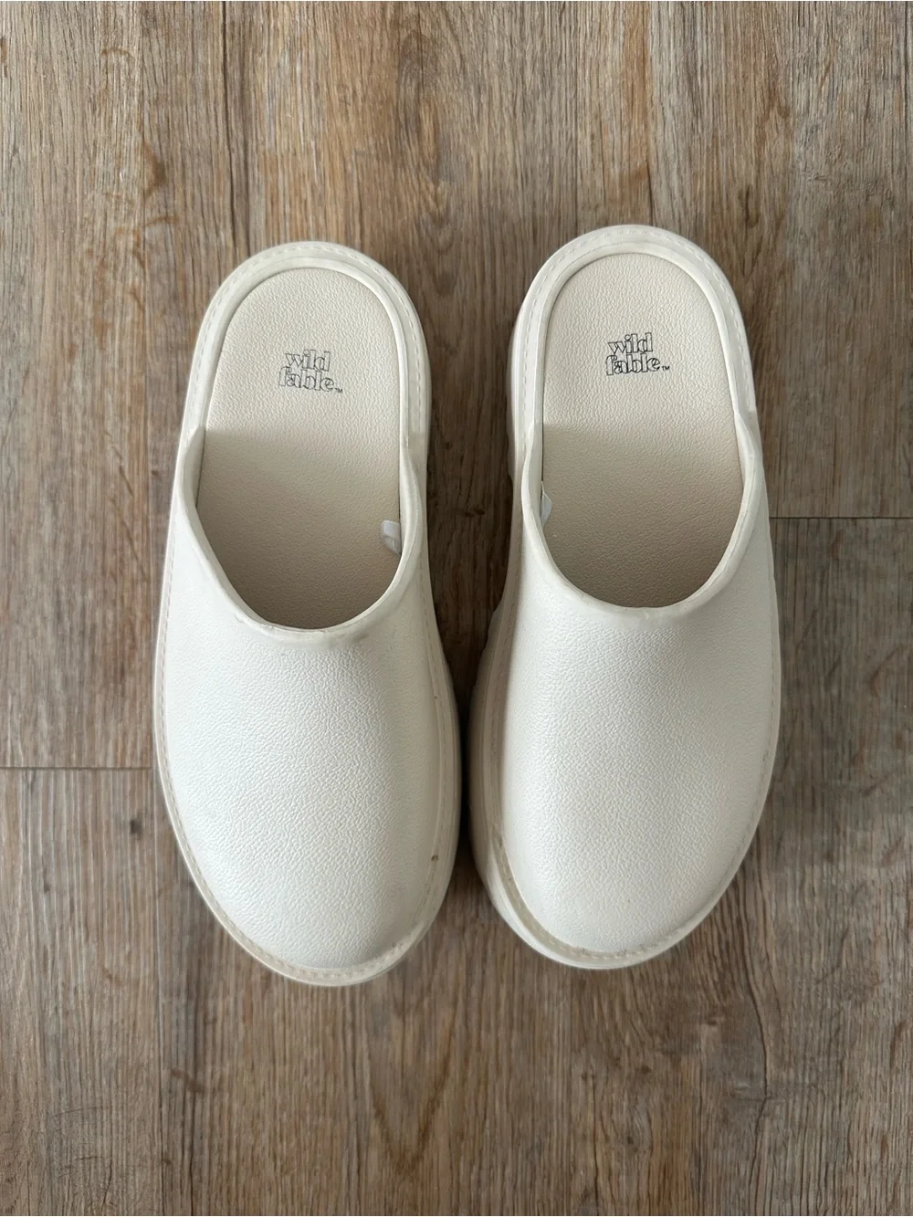 wild fable Cream Chunky Platform Clog Mules - Picture 2 of 5